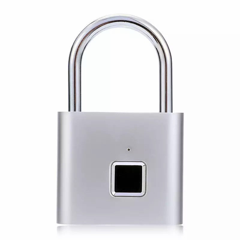 Compact Smart Fingerprint Padlock - Waterproof, Keyless Security, USB Rechargeable, Lightweight Zinc Alloy - Ideal for Luggage, Suitcases & Backpacks
