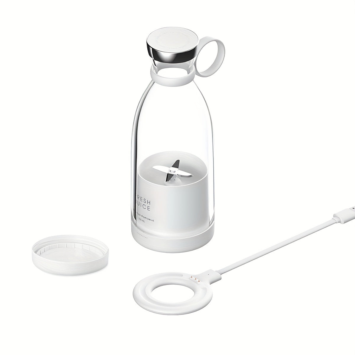 350ML Portable Electric Wireless Mini Fruit Blender Juicer - Perfect for On-the Go!