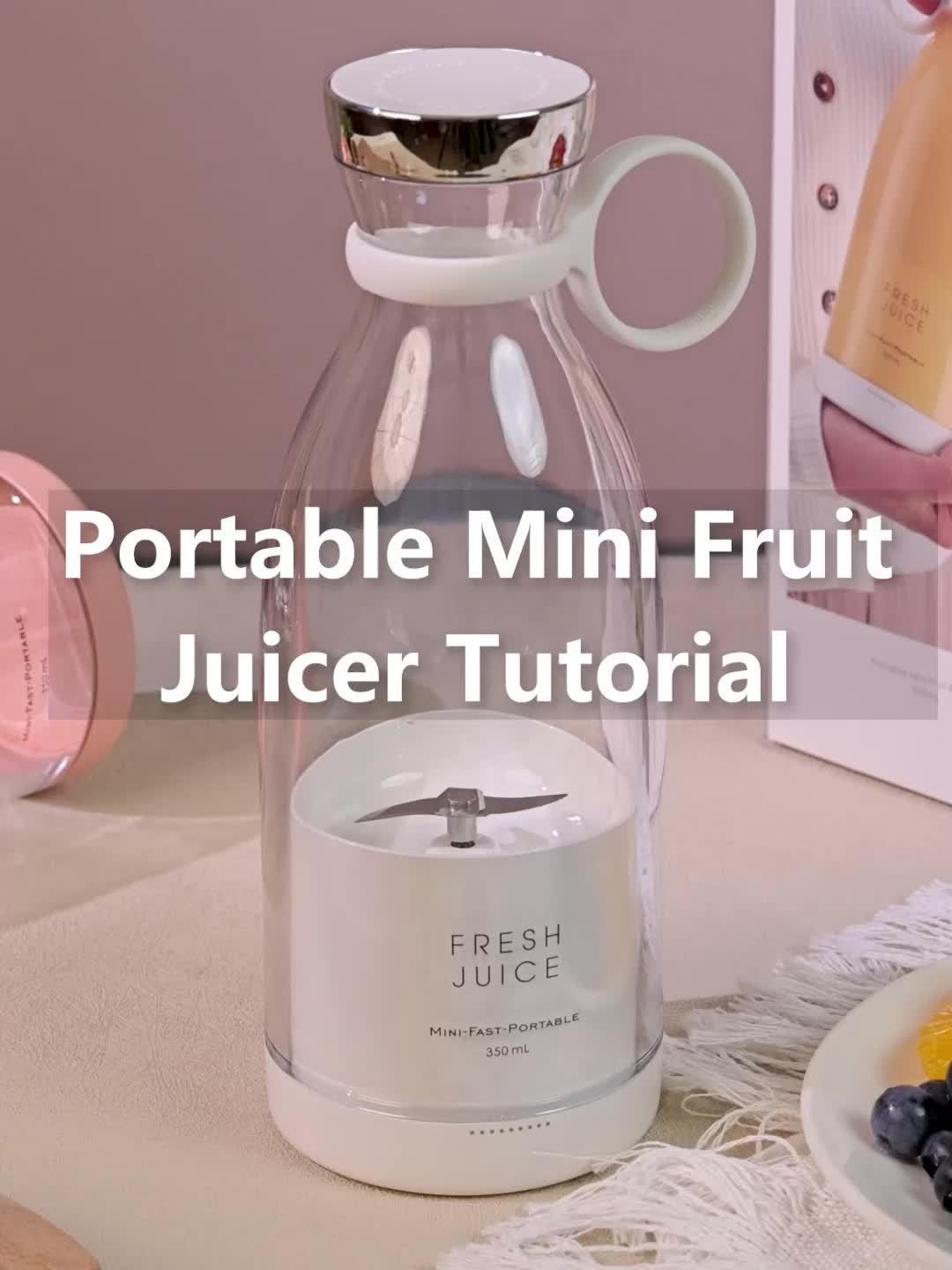 350ML Portable Electric Wireless Mini Fruit Blender Juicer - Perfect for On-the Go!