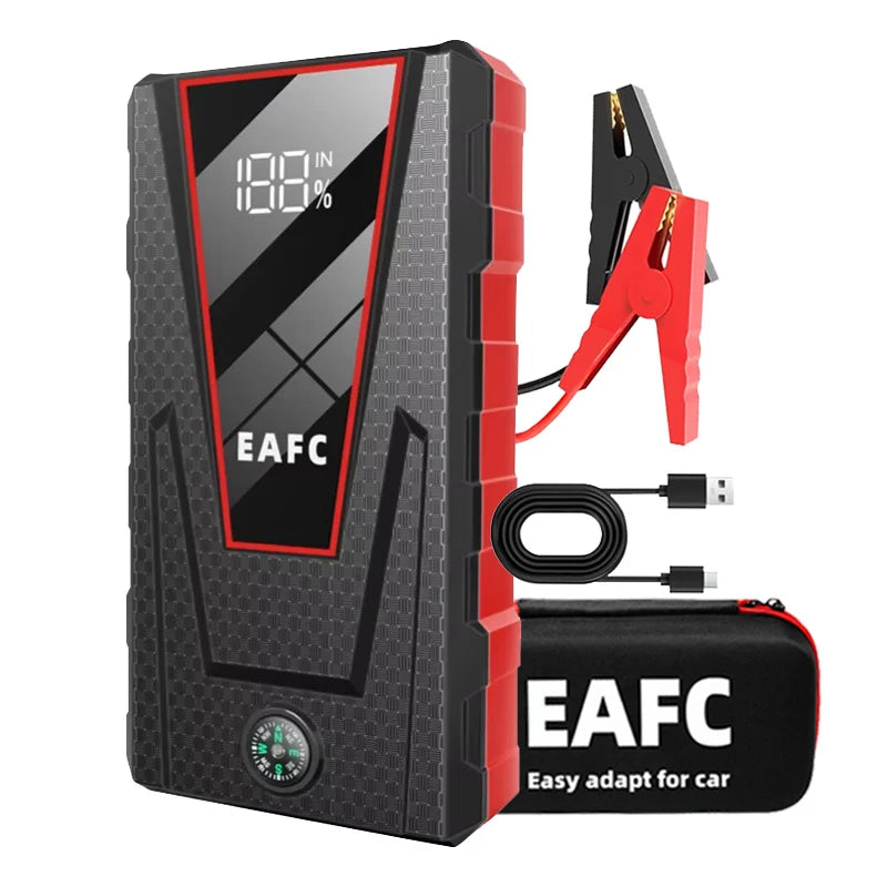 EAFC Car Jump Starter 1200A Wireless Charger Power Bank for 12V Car Emergency Starter Jstar 4 Auto Car Booster Battery