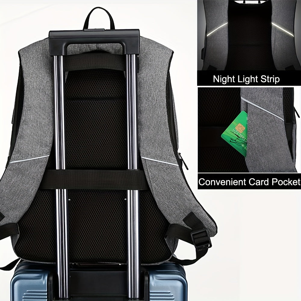 Men's Anti-theft Laptop Backpack, Travel Large Capacity Business Bag Shoulder Bag